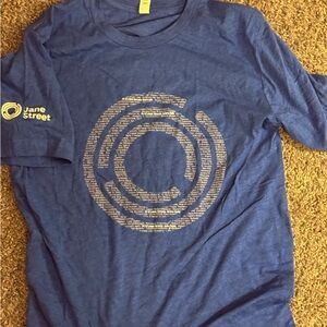 Blue Graphic T-Shirt with Jane Street Logo